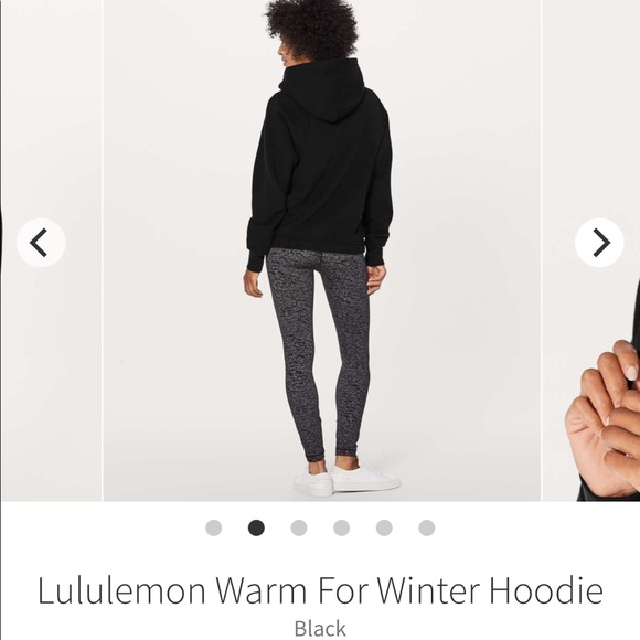 lululemon Warm for Winter black hoodie sz8 - Picture 2 of 12